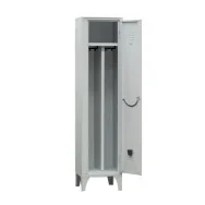 Armadio Spogliatoio in Metallo Fasma - 1 Vano - 40x50x180 cm - 717/01P/S (Grigio)
