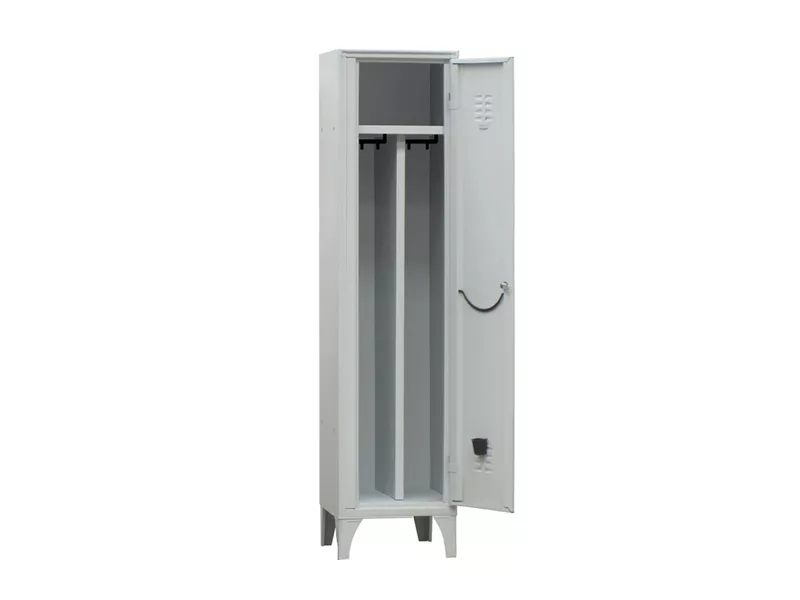 Armadio Spogliatoio in Metallo Fasma - 1 Vano - 40x50x180 cm - 717/01P/S (Grigio)