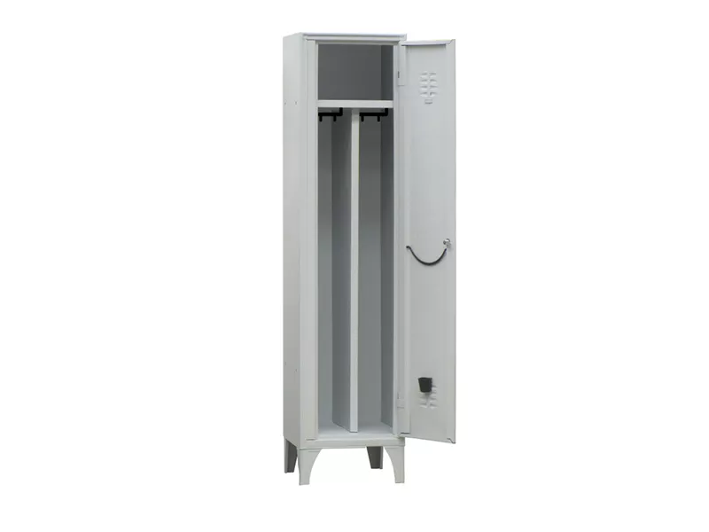 Armadio Spogliatoio in Metallo Fasma - 1 Vano - 50x50x180 cm - 114/01/S (Grigio)