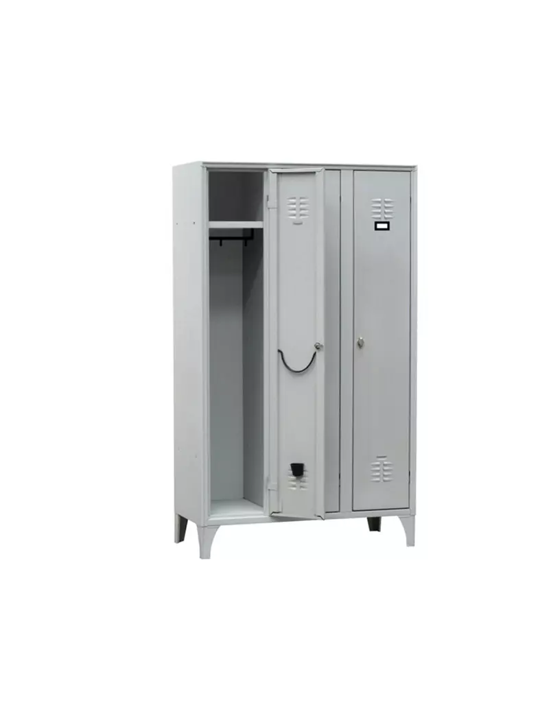 Armadio Spogliatoio in Metallo Fasma - 3 Vani - 105x35x180 cm - 111/03/S (Grigio) Armadio Spogliatoio in Metallo Fasma - 3 Vani - 105x35x180 cm - 111/03/S (Grigio)