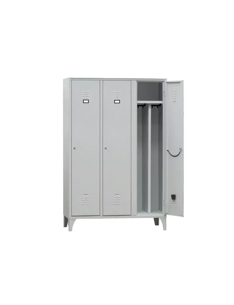 Armadio Spogliatoio in Metallo Fasma - 3 Vani - 120x50x180 cm - 717/03P/S (Grigio) Armadio Spogliatoio in Metallo Fasma - 3 Vani - 120x50x180 cm - 717/03P/S (Grigio)