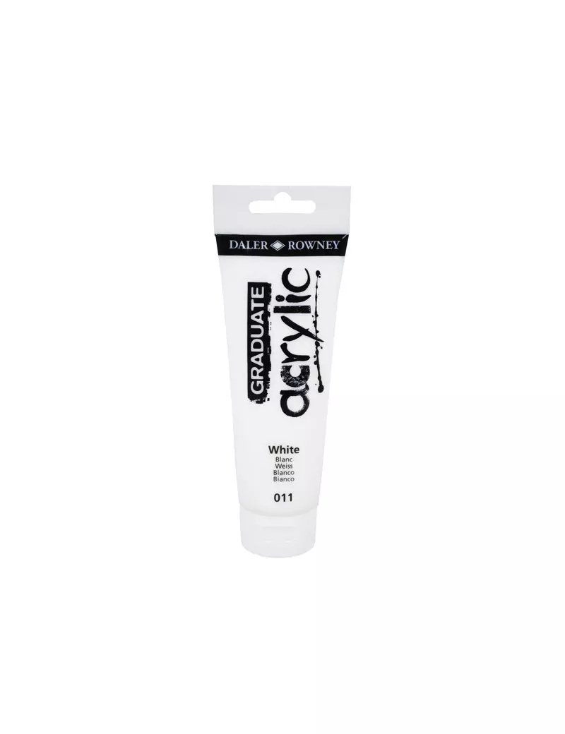 Colore Acrilico Fine Graduate Daler Rowney - 120 ml - D123120011 (Bianco Conf. 3) Colore Acrilico Fine Graduate Daler Rowney - 120 ml - D123120011 (Bianco Conf. 3)