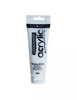 Colore Acrilico Fine Graduate Daler Rowney - 120 ml - D123120006 (Bianco Miscela Conf. 3)