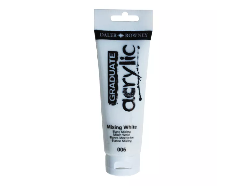 Colore Acrilico Fine Graduate Daler Rowney - 120 ml - D123120006 (Bianco Miscela Conf. 3)