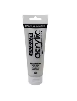 Colore Acrilico Fine Graduate Daler Rowney - 120 ml - D123120020 (Bianco Perla Conf. 3)