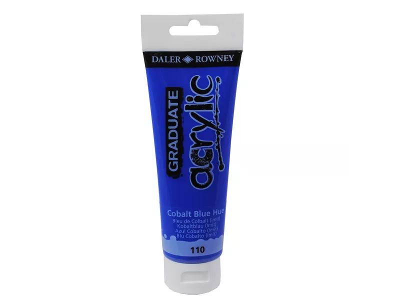 Colore Acrilico Fine Graduate Daler Rowney - 120 ml - D123120110 (Blu Cobalto Imitazione Conf. 3)