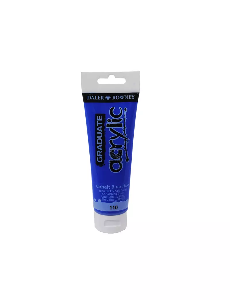 Colore Acrilico Fine Graduate Daler Rowney - 120 ml - D123120110 (Blu Cobalto Imitazione Conf. 3) Colore Acrilico Fine Graduate Daler Rowney - 120 ml - D123120110 (Blu Cobalto Imitazione Conf. 3)
