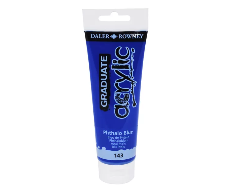 Colore Acrilico Fine Graduate Daler Rowney - 120 ml - D123120143 (Blu Ftalo Conf. 3)