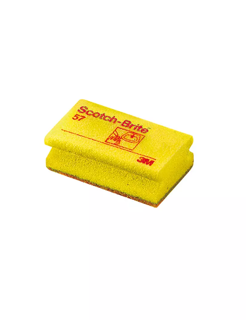 Spugna Accoppiata Scotch-Brite 3M - 7000037577 (Giallo Conf. 10)