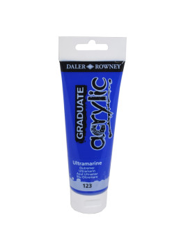 Colore Acrilico Fine Graduate Daler Rowney - 120 ml - D123120123 (Blu Oltremare Conf. 3)