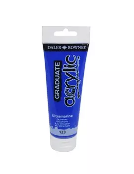 Colore Acrilico Fine Graduate Daler Rowney - 120 ml - D123120123 (Blu Oltremare Conf. 3)