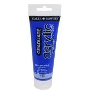 Colore Acrilico Fine Graduate Daler Rowney - 120 ml - D123120123 (Blu Oltremare Conf. 3)