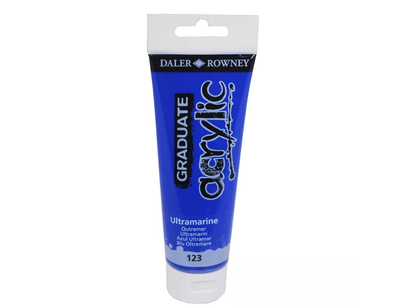 Colore Acrilico Fine Graduate Daler Rowney - 120 ml - D123120123 (Blu Oltremare Conf. 3)