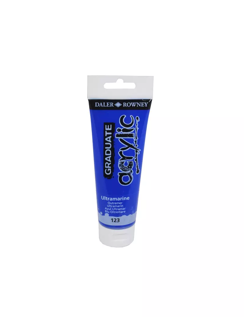 Colore Acrilico Fine Graduate Daler Rowney - 120 ml - D123120123 (Blu Oltremare Conf. 3) Colore Acrilico Fine Graduate Daler Rowney - 120 ml - D123120123 (Blu Oltremare Conf. 3)