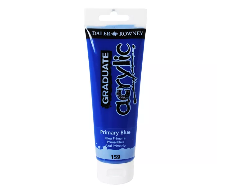 Colore Acrilico Fine Graduate Daler Rowney - 120 ml - D123120159 (Blu Primario Conf. 3)