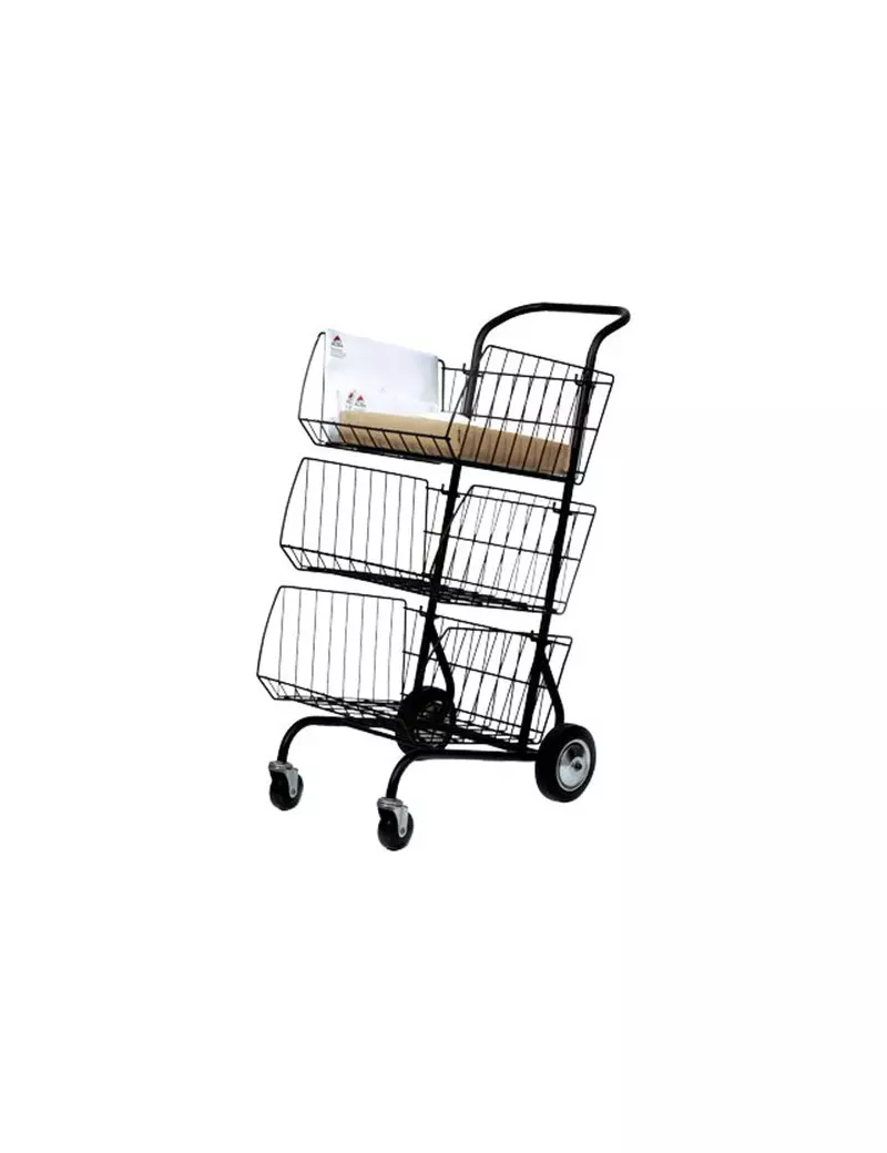 Carrello per la Posta Alba - 62x46x95 cm - CORchar (Nero) Carrello per la Posta Alba - 62x46x95 cm - CORchar (Nero)