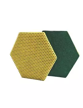 Spugne in Fibra 96Hex Scotch-Brite 3M - 7100206773 (Giallo e Verde Conf. 15)