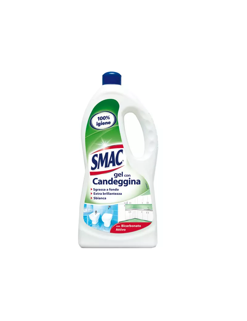 Sgrassatore Sbiancante Gel con Candeggina Smac - 850 ml - M74724
