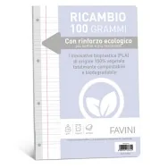 Ricambi Rinforzati per Quaderni Favini - A4 - Righe 0B con Margini - A472404
