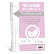 Ricambi Rinforzati per Quaderni Favini - A4 - Righe 0A con Margini - A472404