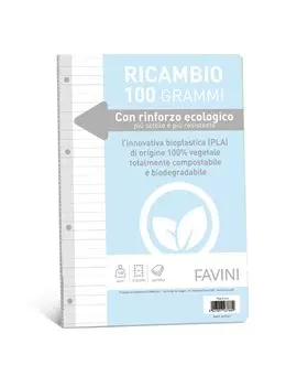 Ricambi Rinforzati per Quaderni Favini - A4 - Righe 1R senza Margini - A477404