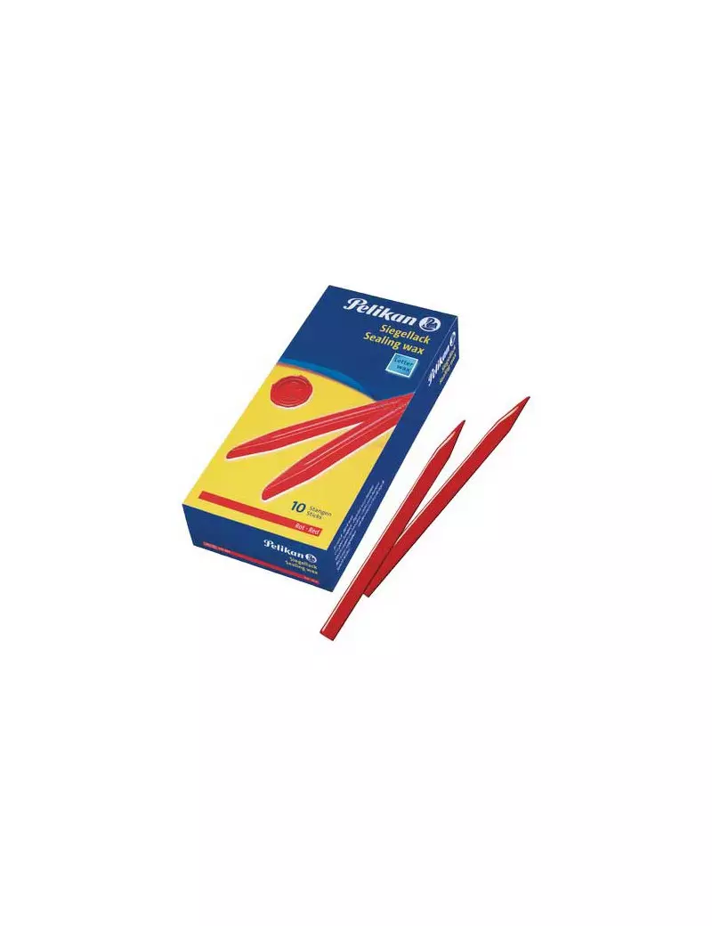 Ceralacca Pelikan - 60/10 per Pacchi - 361220 (Rosso Conf. 10) Ceralacca Pelikan - 60/10 per Pacchi - 361220 (Rosso Conf. 10)