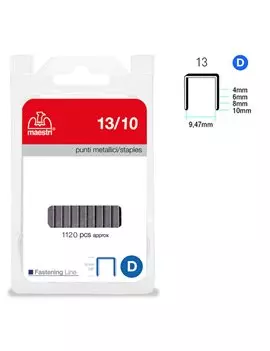 Punti Metallici per Fissatrice RO-MA - 13/10 - 1110507 (Conf. 1120)