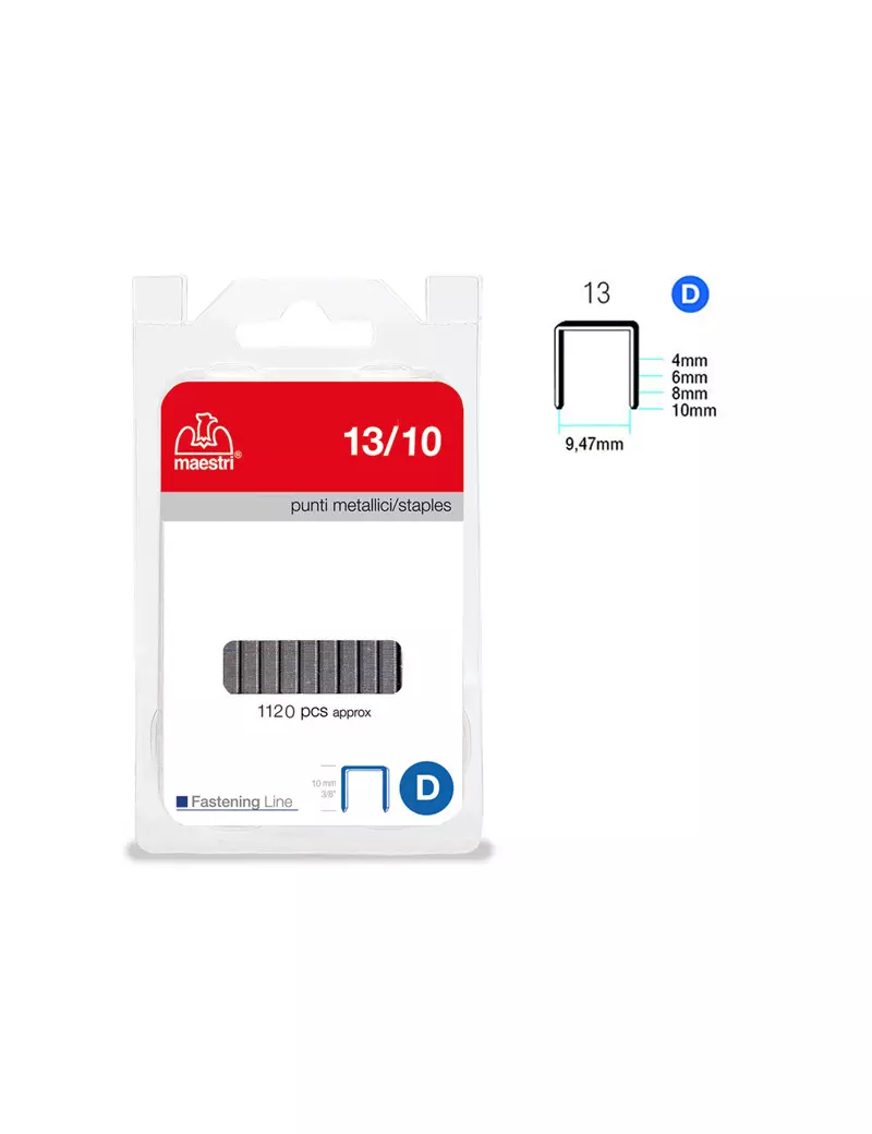 Punti Metallici per Fissatrice RO-MA - 13/10 - 1110507 (Conf. 1120)