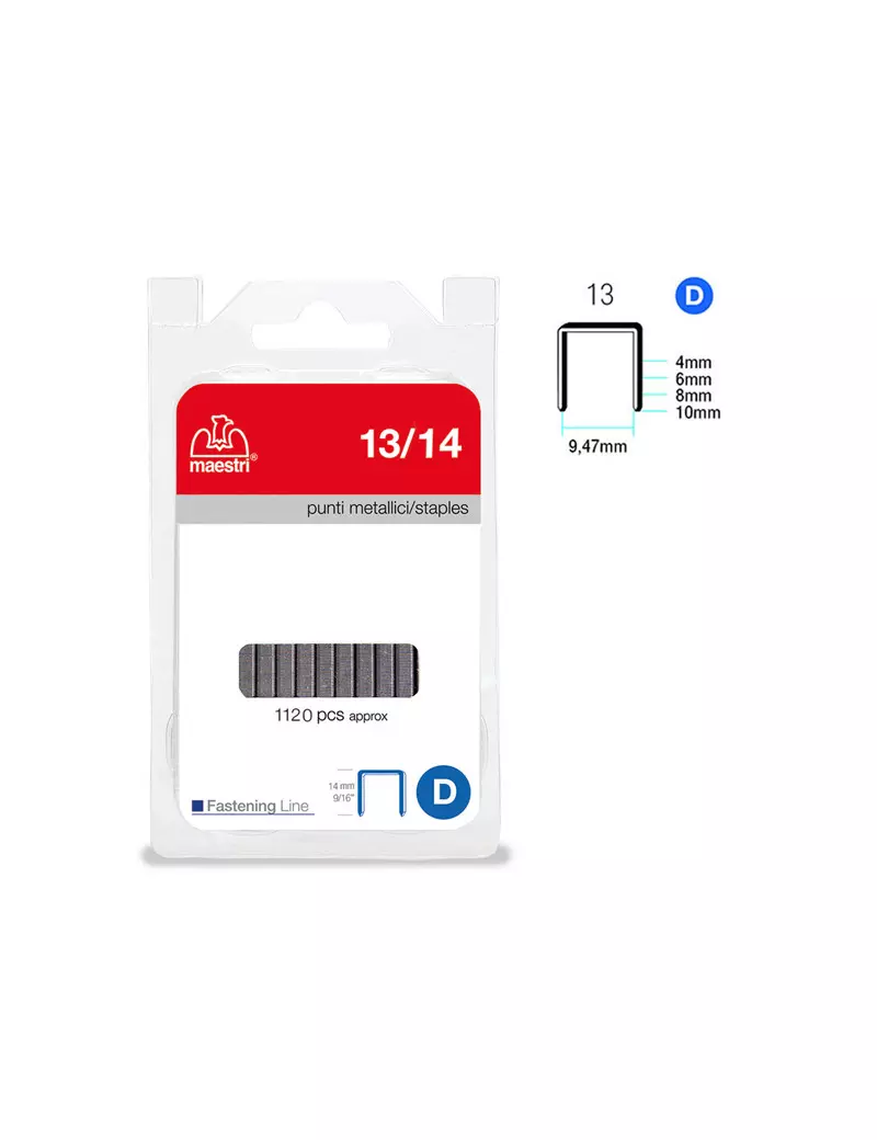 Punti Metallici per Fissatrice RO-MA - 13/14 - 1110509 (Conf. 1120)