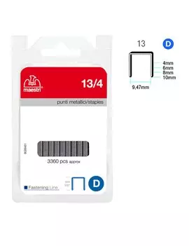 Punti Metallici per Fissatrice RO-MA - 13/4 - 1110501 (Conf. 3360)