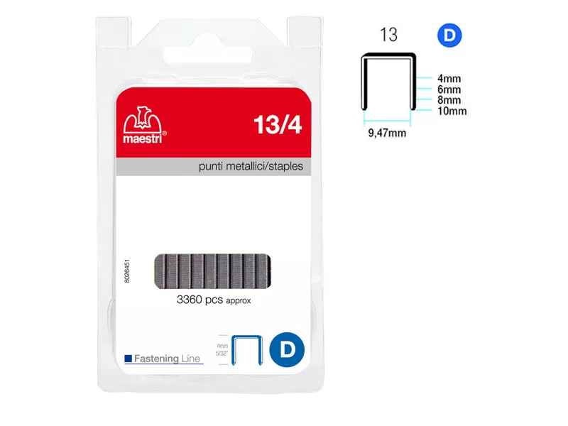 Punti Metallici per Fissatrice RO-MA - 13/4 - 1110501 (Conf. 3360)