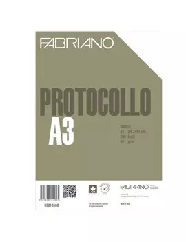 Fogli Protocollo Fabriano 1 Rigo con Margini 02210560 8001348149118