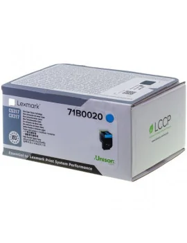 Toner Originale Lexmark 71B0020 (Ciano 2300 pagine)