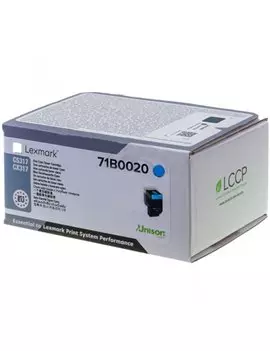 Toner Originale Lexmark 71B0020 (Ciano 2300 pagine)