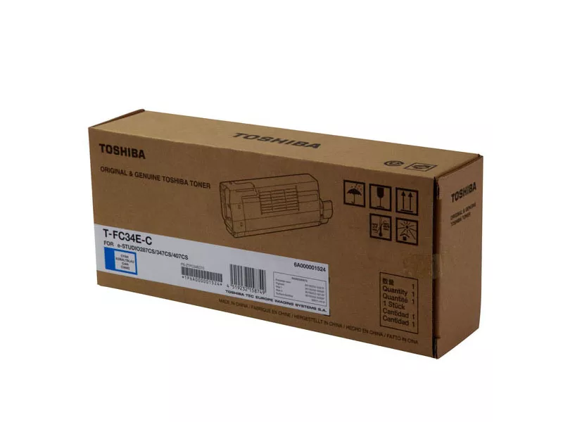 Toner Originale Toshiba T-FC34EC 6A000001524 6A000001809 (Ciano 11500 pagine)