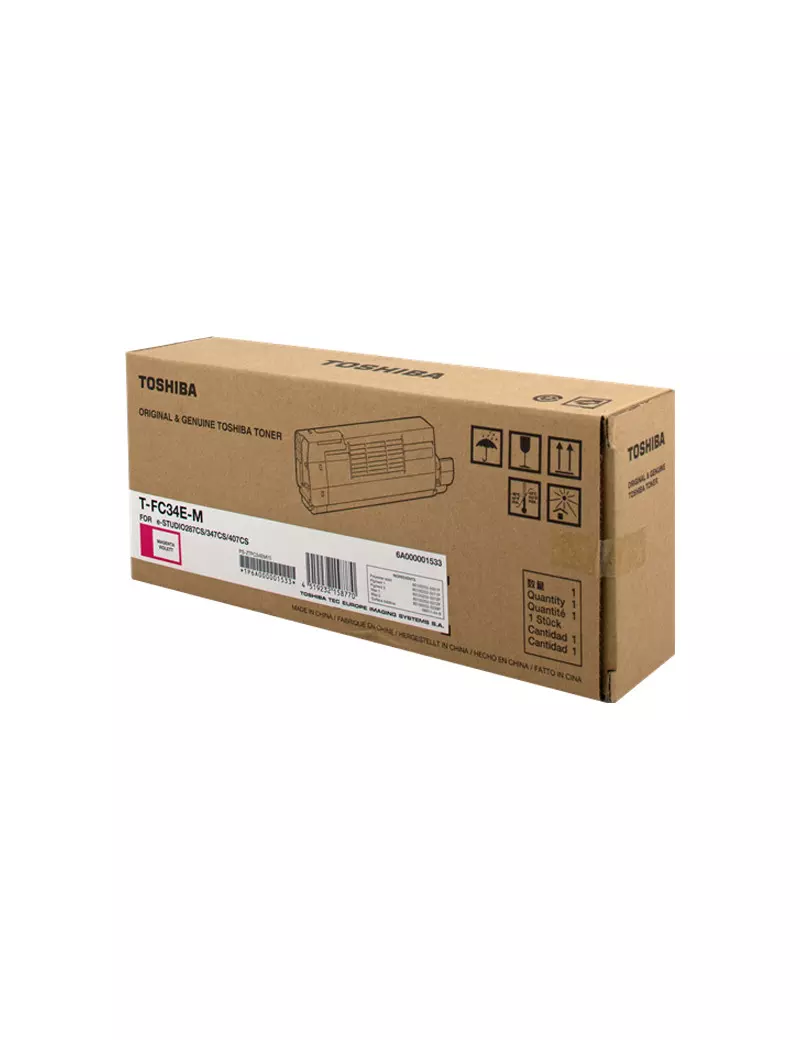 Toner Originale Toshiba T-FC34EM 6A000001533 6A000001811 (Magenta 11500 pagine)