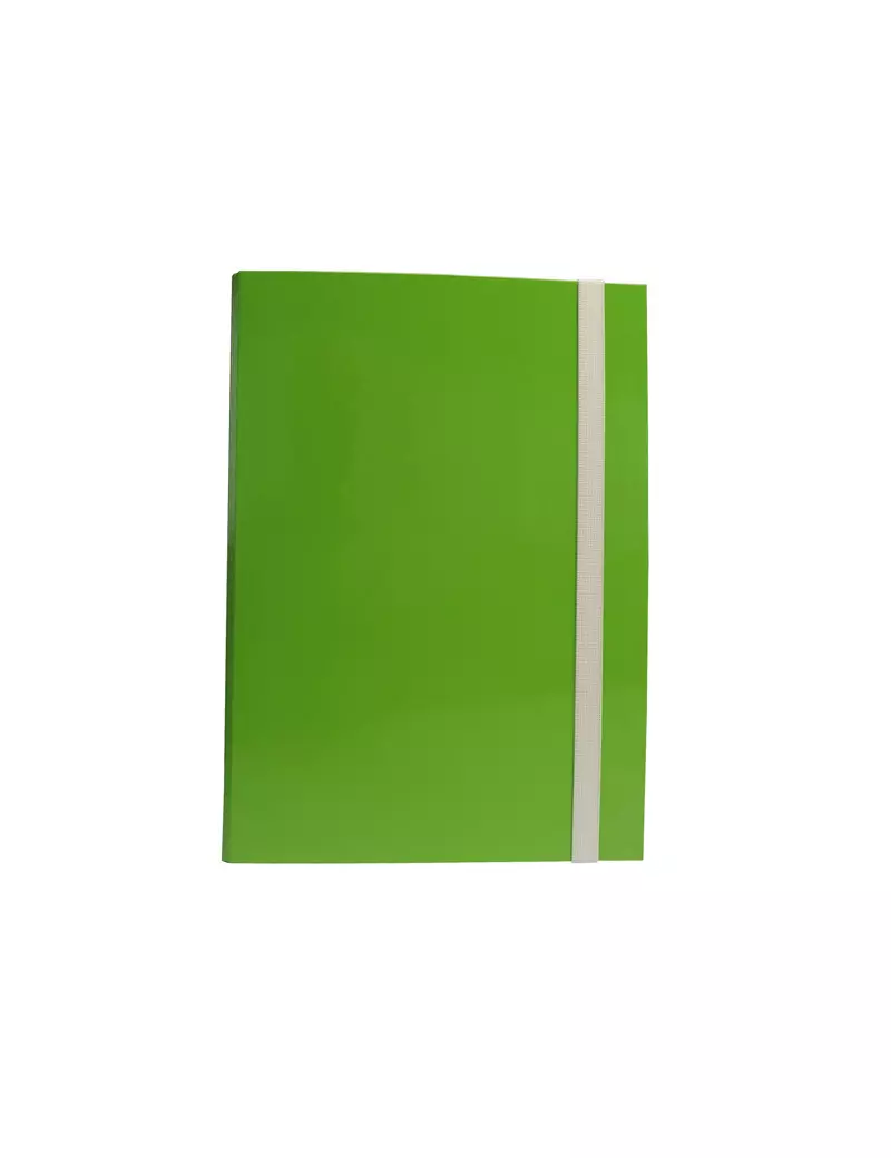 Cartellina 3 Lembi con Elastico Piatto Queen Starline - 25x34 cm - OD0032LBXXXAE20 (Verde Prato Conf. 10)