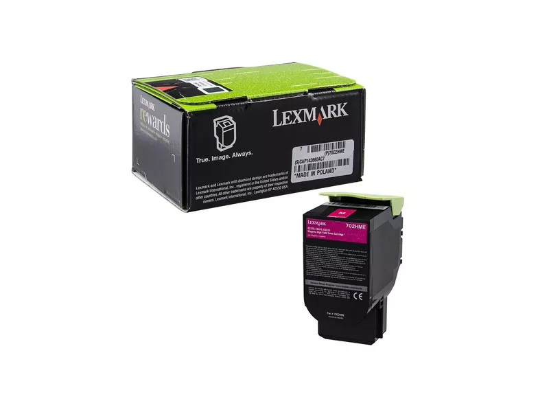 Toner Originale Lexmark 70C2HME 702HM (Magenta 3000 pagine)