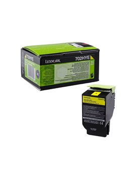 Toner Originale Lexmark 70C2HYE 702HY (Giallo 3000 pagine)