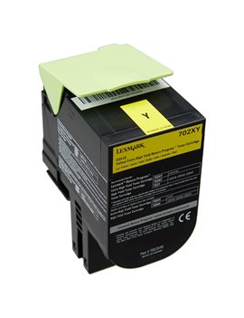 Toner Originale Lexmark 70C2XY0 702XY (Giallo 4000 pagine)