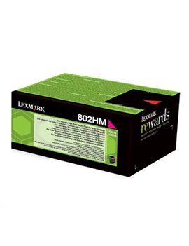 Toner Originale Lexmark 80C2HM0 802HM (Magenta 3000 pagine)