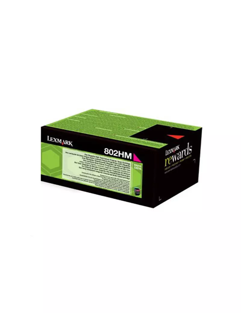 Toner Originale Lexmark 80C2HM0 802HM (Magenta 3000 pagine)