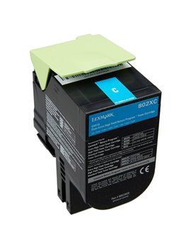 Toner Originale Lexmark 80C2XC0 802XC (Ciano 4000 pagine)