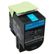 Toner Originale Lexmark 80C2XC0 802XC (Ciano 4000 pagine)
