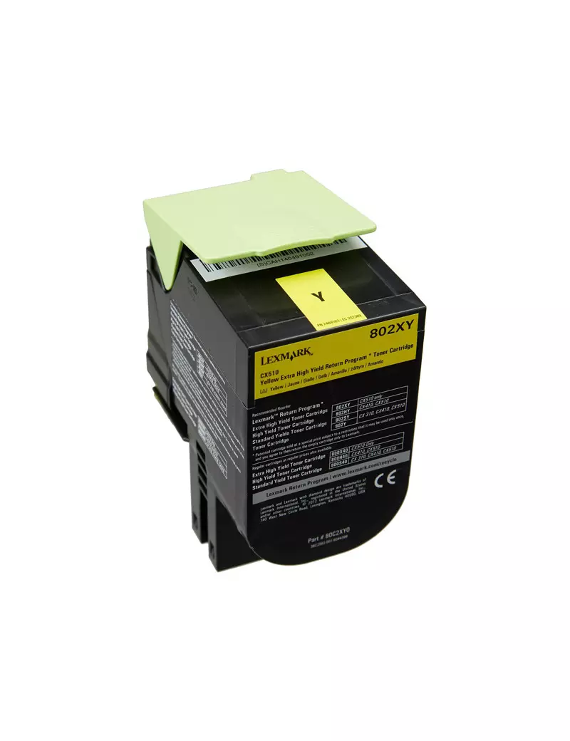 Toner Originale Lexmark 80C2XY0 802XY (Giallo 4000 pagine)