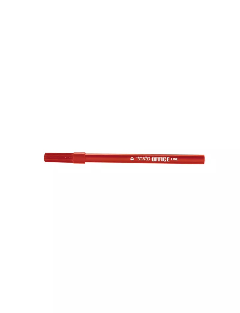 Pennarello Tratto Office Fila - 0,7 mm - 730502 (Rosso Conf. 12)