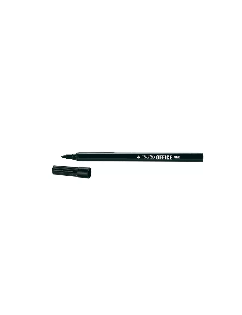 Pennarello Tratto Office Fila - 0,7 mm - 730503 (Nero Conf. 12) Pennarello Tratto Office Fila - 0,7 mm - 730503 (Nero Conf. 12)
