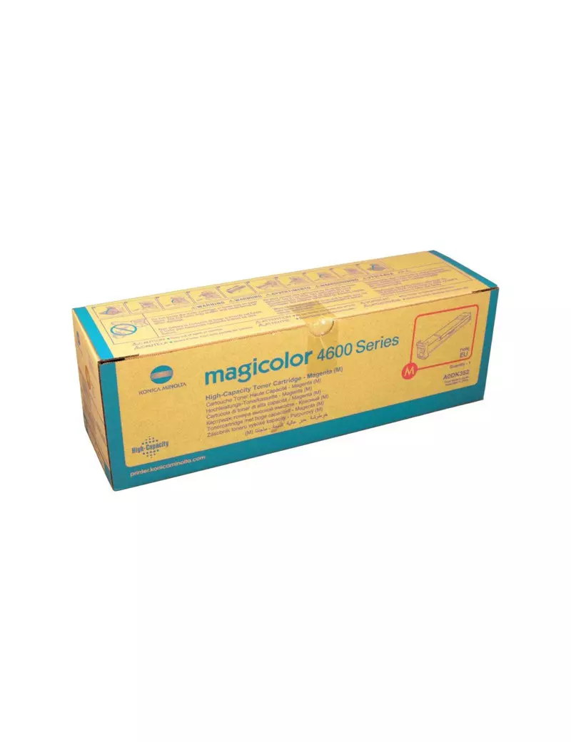 Toner Originale Konica Minolta A0DK352 (Magenta 8000 pagine) Toner Originale Konica Minolta A0DK352 (Magenta 8000 pagine)