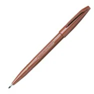 Penna con Punta in Feltro Sign Pen S520 Pentel - 2 mm - S520-E (Marrone Conf. 12)