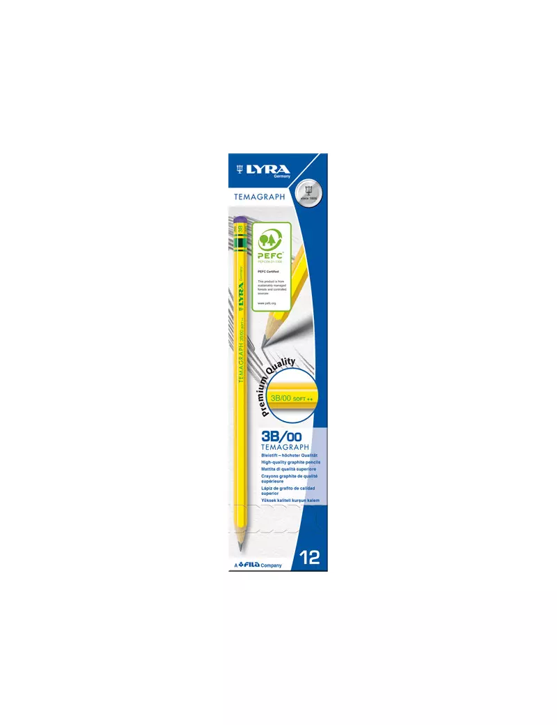Matita Temagraph Fila - 3B - L1140103 (Conf. 12) Matita Temagraph Fila - 3B - L1140103 (Conf. 12)